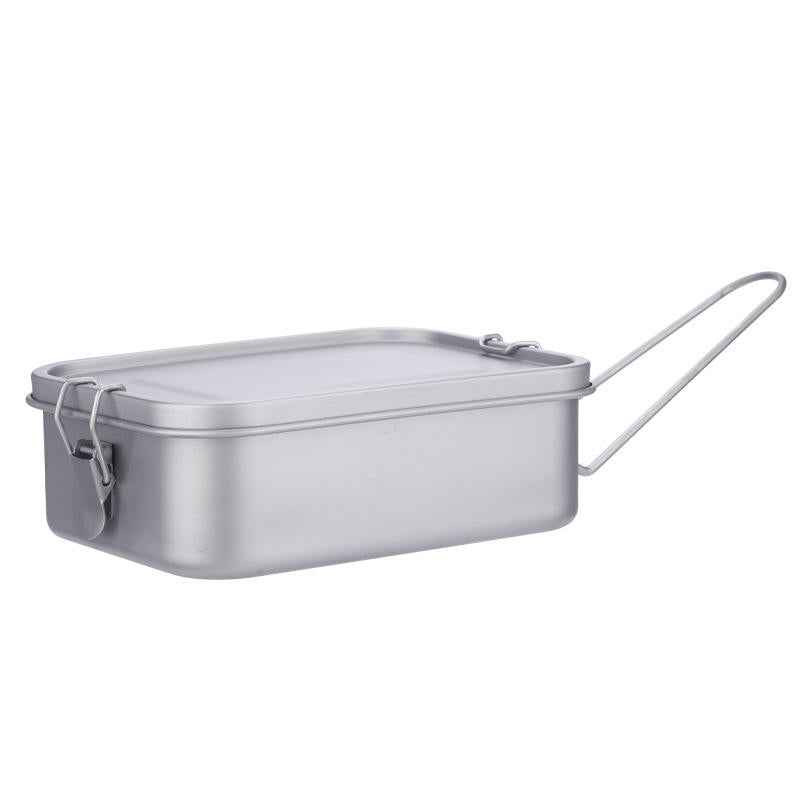 CHOKHA Pure Titanium Outdoor Lunch Box – 1200ml, Lightweight 270g, Sealed Bento Cookware for Camping, Hiking & Picnic