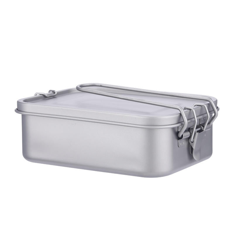 CHOKHA Pure Titanium Outdoor Lunch Box – 1200ml, Lightweight 270g, Sealed Bento Cookware for Camping, Hiking & Picnic